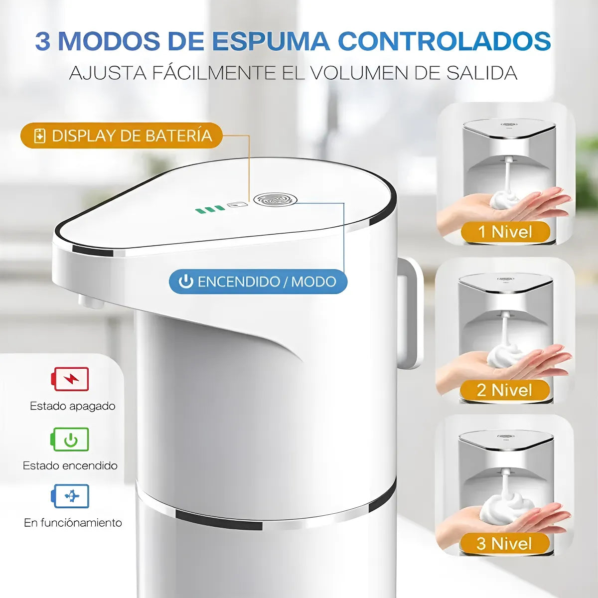 Dispensador automático de jabón
